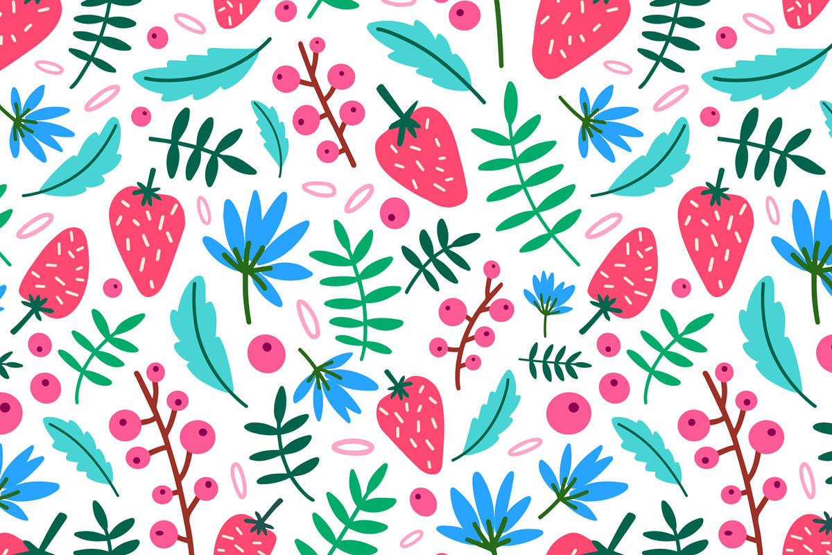 Summer cards, seamless patterns, a Decorative Illustration by Good Studio (Photo 7 of 19)