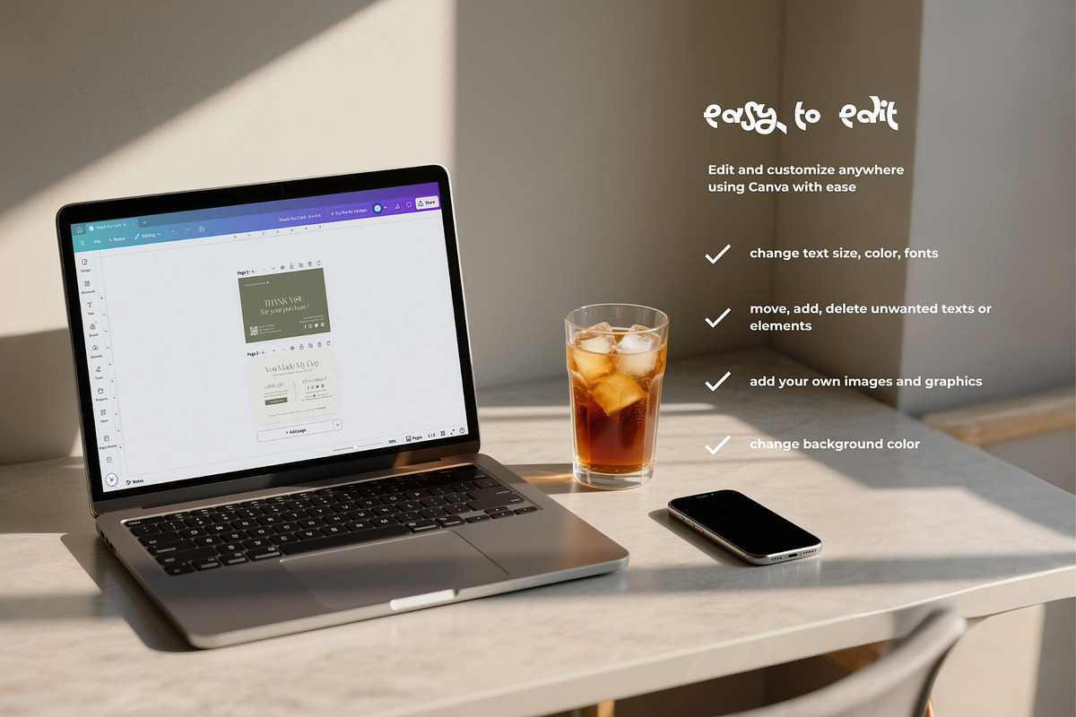 Minimal Branding Packaging Kit Canva preview 6