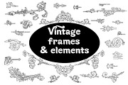 Vintage frames and elements. Big set, a Pattern Graphic by ZotovShop (Thumbnail 1 of 12)