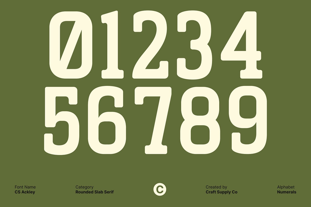 CS Ackley – Slab Serif Font, a Slab Serif Font by Craft Supply Co. (Photo 4 of 8)