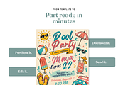 Pool Party Birthday Invitation, an Invitation Template by heynomi (Thumbnail 17 of 19)
