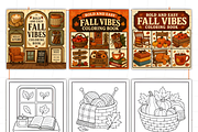 Bold and Easy Fall Vibes Coloring, a Seasonal Illustration by Design Station (Thumbnail 2 of 3)