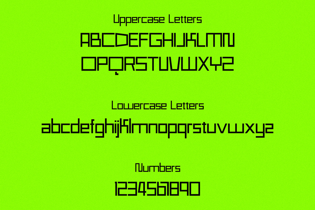 Tomahawk - Geometric & Square Sans, a Sans Serif Font by subkulturetype (Photo 7 of 8)