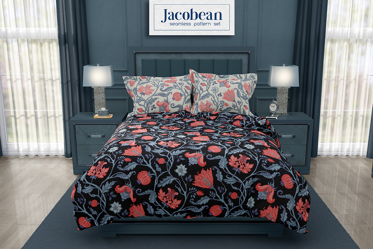 Jacobean Style Pattern Collection, a Pattern Graphic by Varvara Gorbash (Photo 9 of 9)