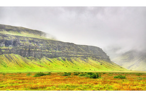 Mountains in south iceland containing iceland, landscape, and hill, a Nature Photo by Leonid Andronov