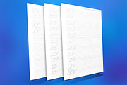 Capital letters of American cursive, a Stationery Template by Good Worksheets (Thumbnail 2 of 2)