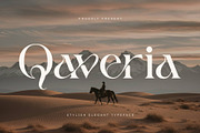 Qaveria - Stylish Elegant Typeface, a Serif Font by Sealoung (Thumbnail 1 of 9)