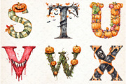 Halloween Alphabet Sublimation Clipa, an Illustration by Libby Wishes (Thumbnail 5 of 7)