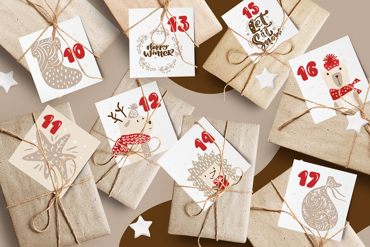 Christmas Scandinavian Advent Animal, an Object Graphic by Happy Letters (Photo 5 of 6)