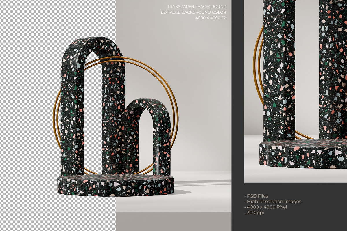 5 Podium with Transparent Background, a Background Graphic by faustudio (Photo 6 of 7)