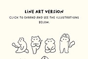 41 Yoga Cat Illustrations Bundle, an Animal Illustration by The Journey Atelier (Thumbnail 4 of 5)
