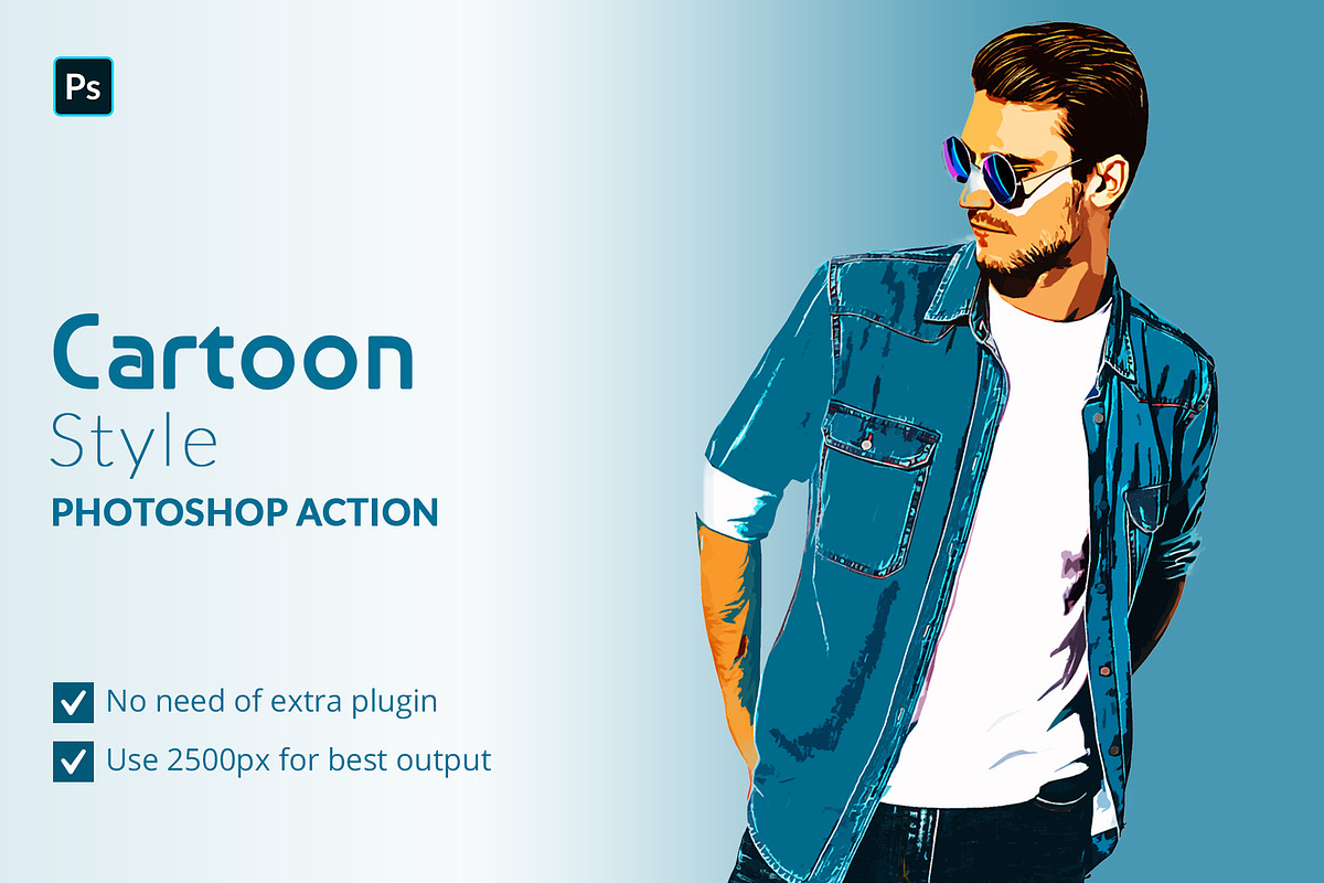 Cartoon Style Photoshop Action, an Action Add-On by Effect-Hub (Photo 1 of 10)