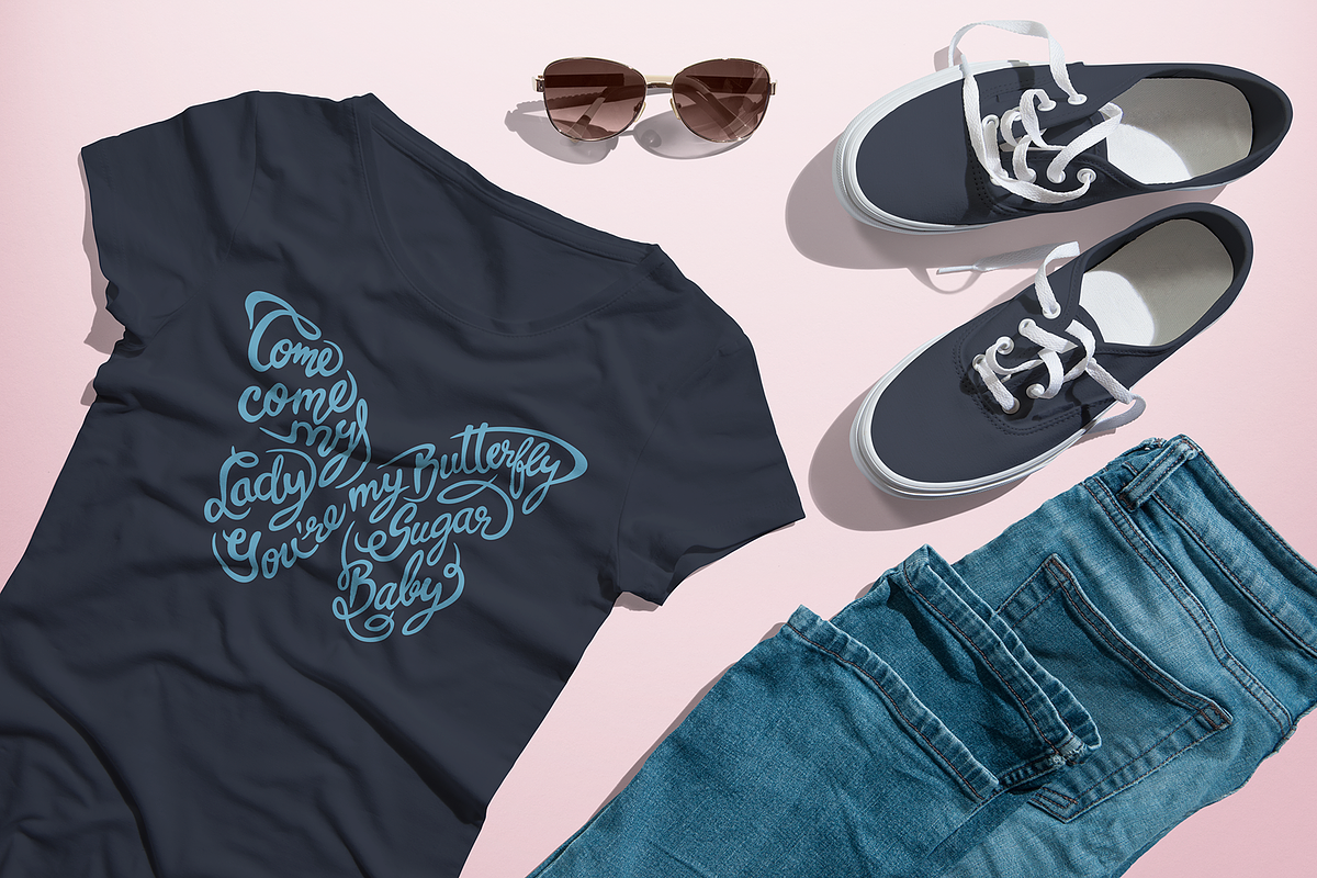 Women's Crew Neck T-shirt Mock-up, a Shirt Mockup by Mint Pixels (Photo 5 of 7)