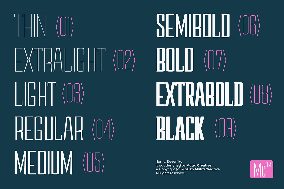 Devonika, a Font by Matra Creative (Photo 9 of 15)
