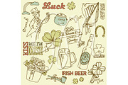 St Patricks Day doodles, Irish,green, an Illustration by GraphicMarket (Thumbnail 2 of 2)