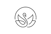 Swan and Lotus Logo, a Branding & Logo Template by Buqancreative (Thumbnail 3 of 3)