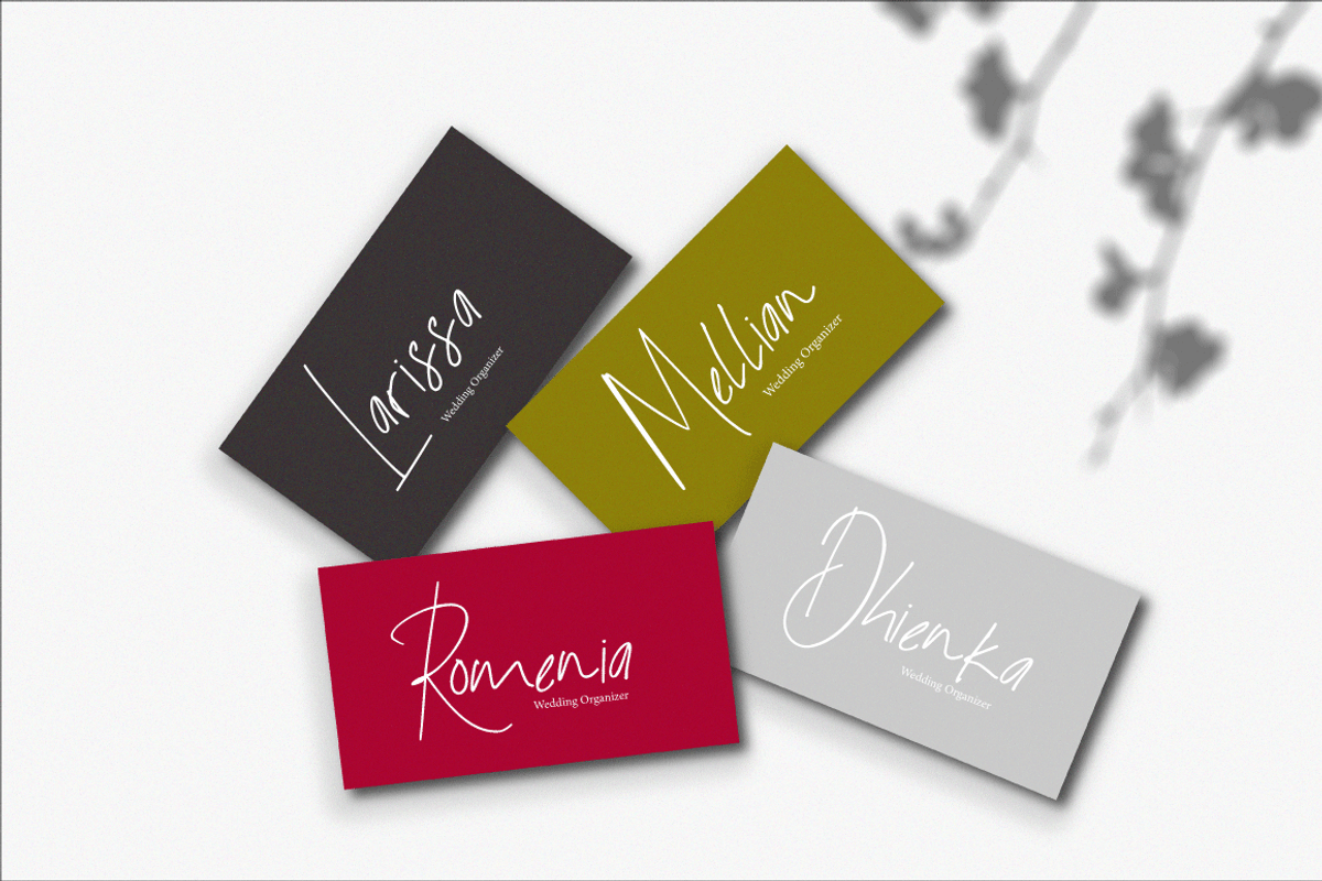 Ramansa Signature Font, a Handwritten Font by Cut Story (Photo 4 of 7)