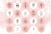 Romantic Hand Drawn Logo Elements, a Food Illustration by By Kerri Ann (Thumbnail 4 of 11)