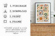 Colorful Modern Maximalist Wall Art, a Wallpaper Graphic by Helospace (Thumbnail 9 of 10)