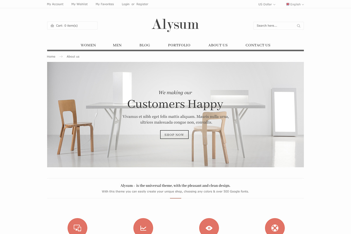 Alysum - eCommerce PSD template, a Websites & App Template by Promokit (Photo 15 of 30)