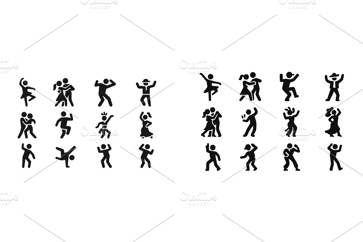 Various dance poses and activities, a Person Illustration by ZinetroN