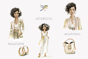 Spring romantic watercolor clipart, a Decorative Illustration by Patishop Art (Thumbnail 7 of 9)