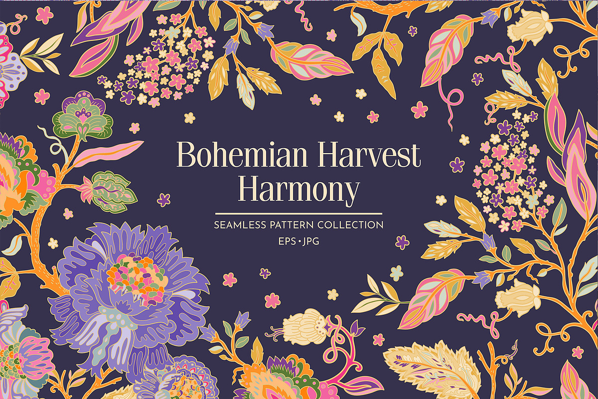 BOHEMIAN HARVEST HARMONY, a Pattern Graphic by Sonulkaster (Photo 1 of 9)