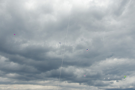 Man Flying a Kite