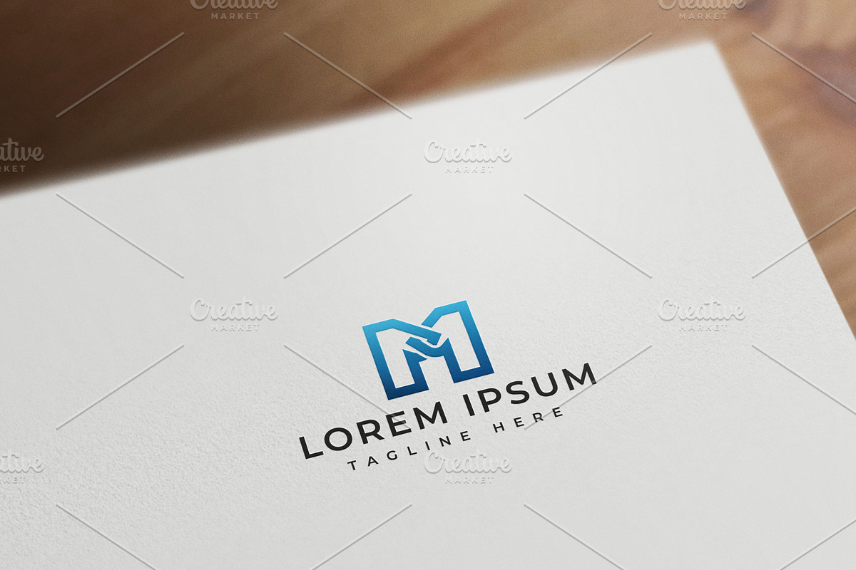M letter logo, a Branding & Logo Template by vectplus (Photo 1 of 2)