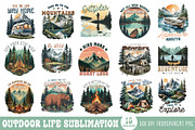 Outdoor Life Sublimation Bundle, a Graphic by CraftlabSVG (Thumbnail 1 of 14)