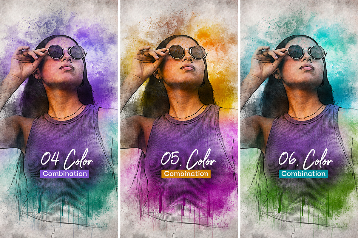 Spatter Painting Photo Effect Mockup, a Brushes & More by zahidhossainalif (Photo 7 of 17)