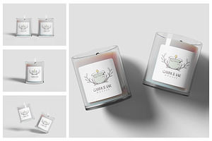 Candle Jar Mockup, a Cups & Container Mockup by Hazzpro_Std