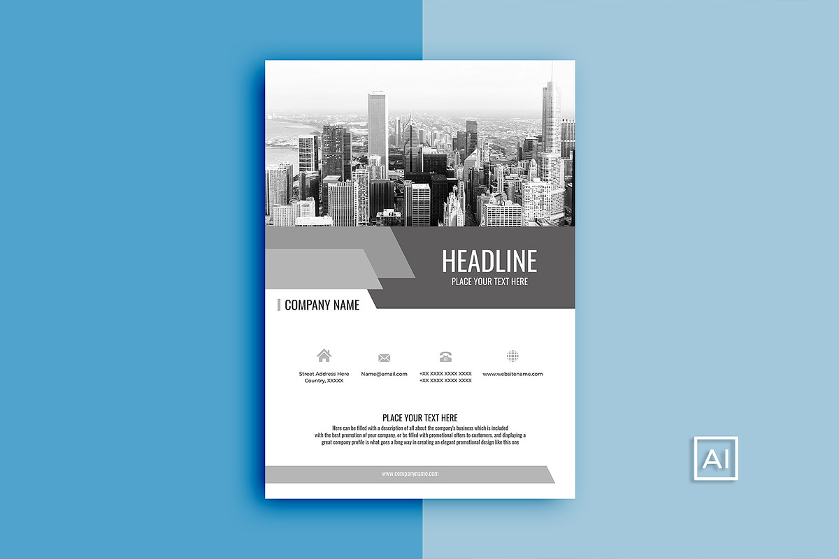 Flyer Business Template Modern, a Flyer Template by suhadidesign (Photo 2 of 7)