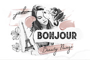 Bonjour Sans Serif Font, a Sans Serif Font by BarcelonaShop (Thumbnail 1 of 8)