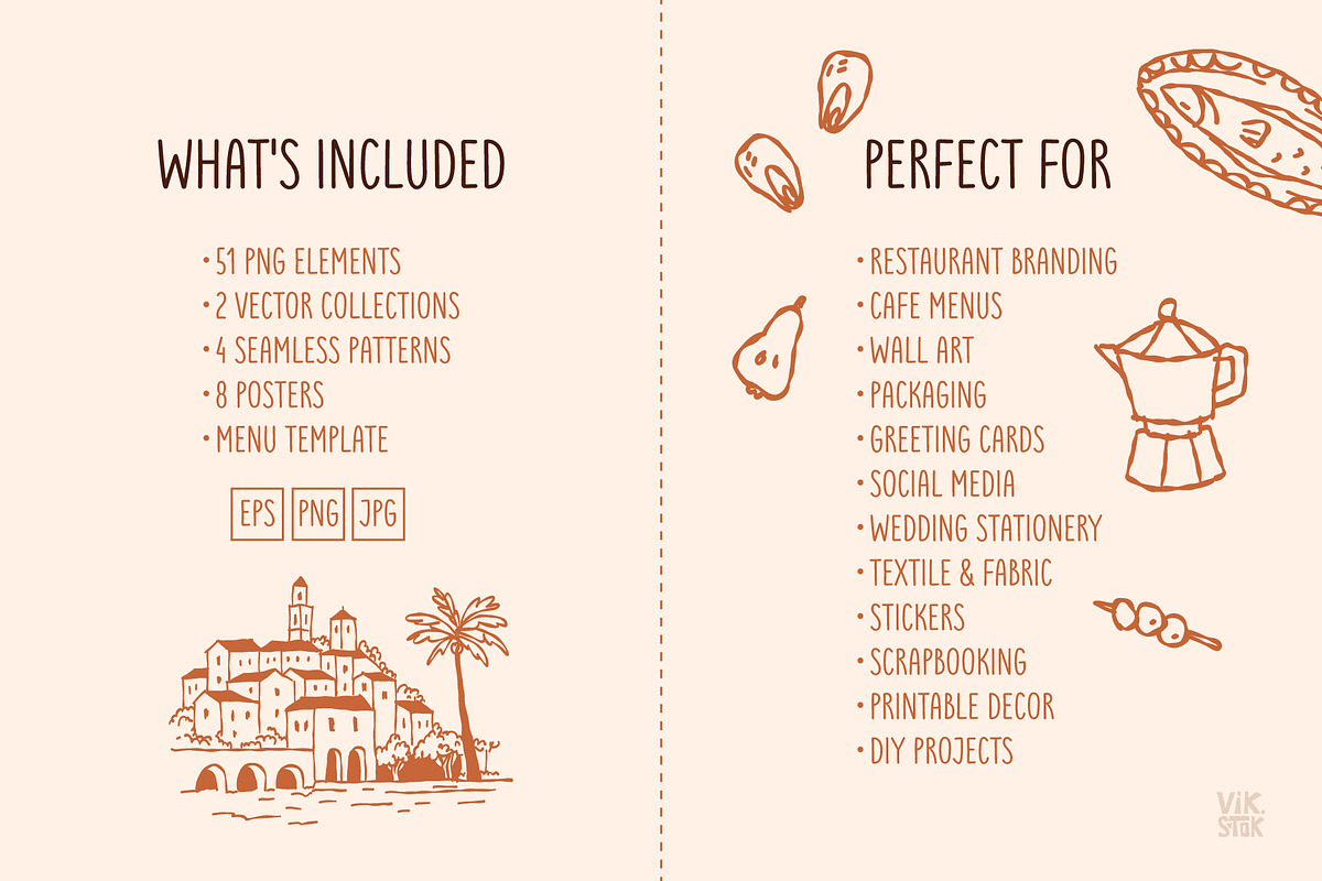 Mediterranean Food & Landscape, an Object Graphic by vik.stock (Photo 7 of 8)