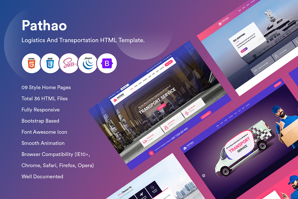 Transport & Logistics HTML Template, a HTML Template by CodexCoder Themes