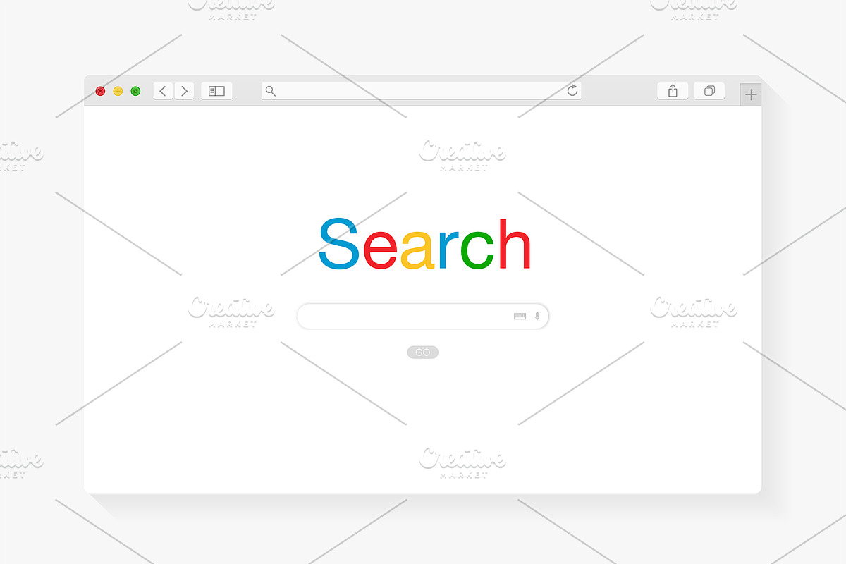Modern browser window design, a Technology Illustration by PhotoVector