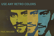 Poster Retro Color Effect Photoshop, an Action Add-On by Alexiva (Thumbnail 2 of 8)