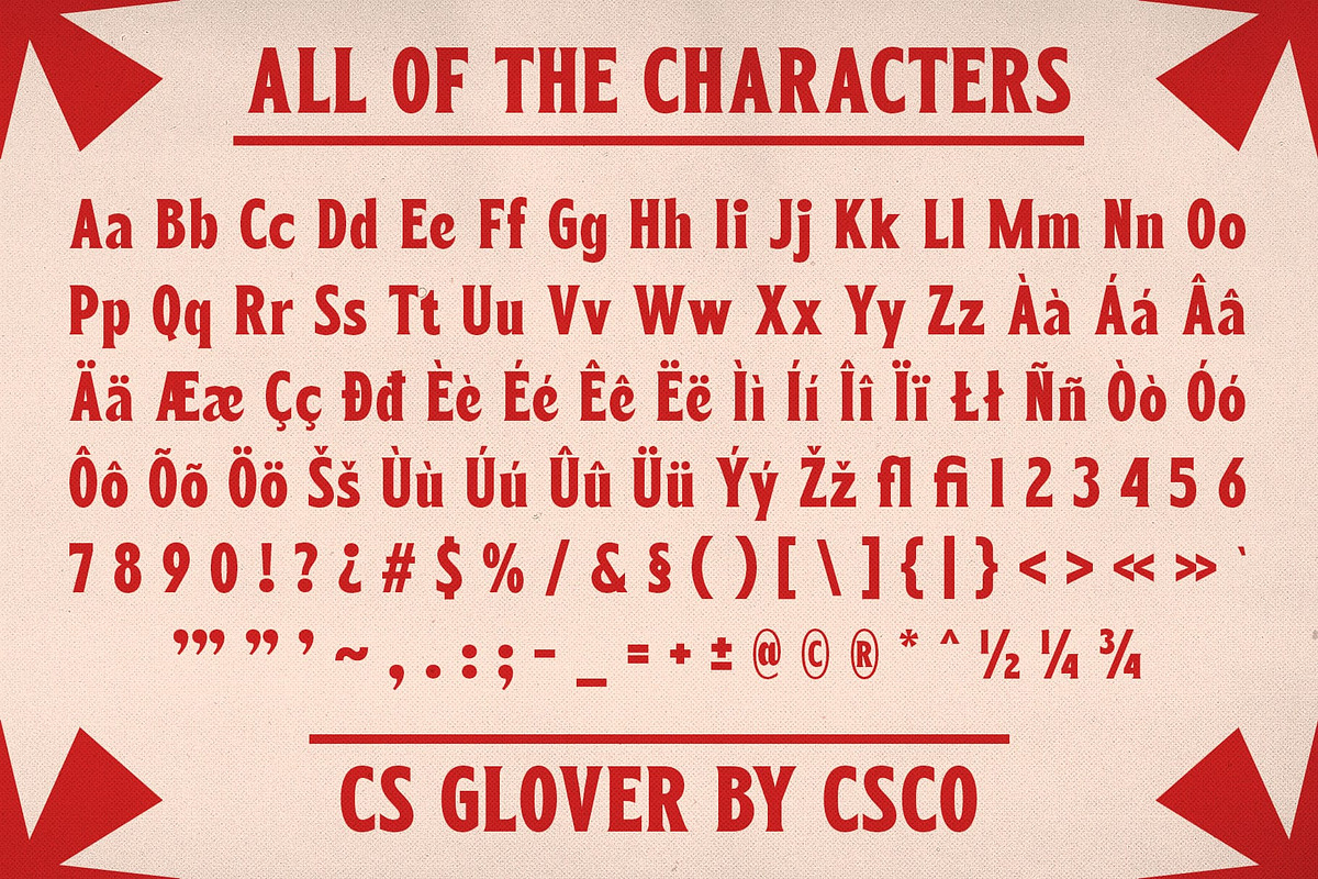 CS Glover – Bold Font, a Sans Serif Font by Craft Supply Co. (Photo 8 of 8)