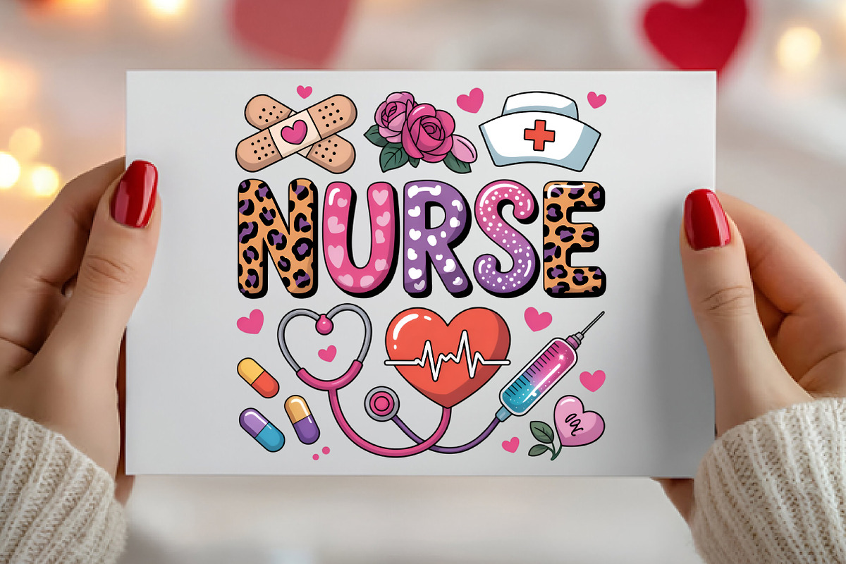 Western Valentines Day Nurse Png, an Illustration by Canvas Craft (Photo 5 of 6)