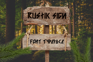 Rustic Sign – Handcrafted Typeface