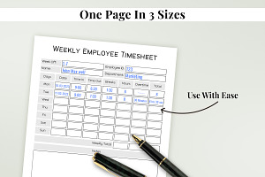 Printable Employee Timesheet