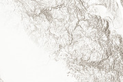 California Relief Map, an Illustration by Fucina™ (Thumbnail 3 of 3)