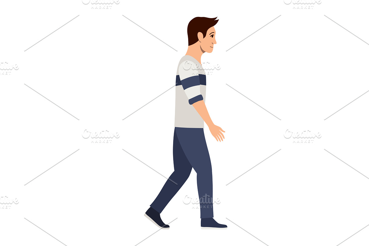 Animated sequence of a man, a Person Illustration by Things for designers