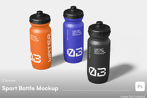 Water Bottle Mockup, a Cups & Container Mockup by graphicsauce