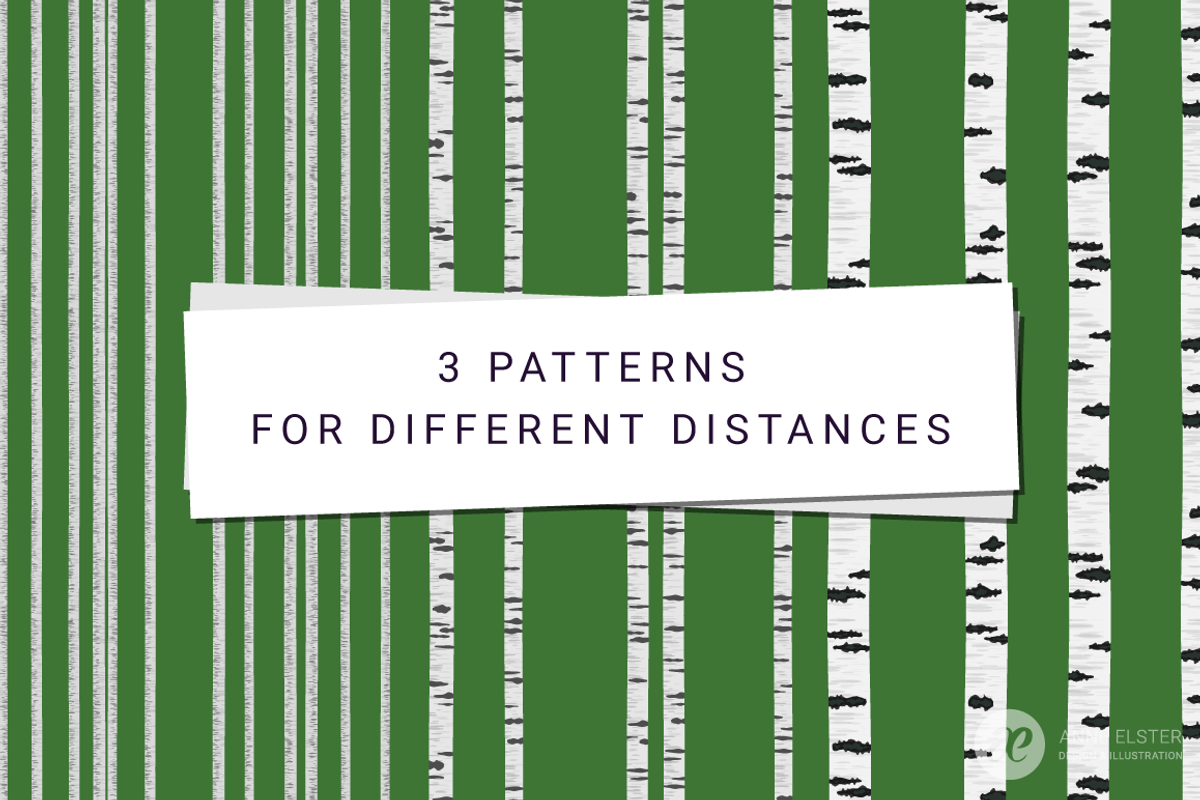 8 Birch Trees Vector Patterns, a Pattern Graphic by Anne Elster Design (Photo 2 of 4)