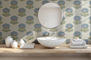 Heirloom Blue Sage Heritage Pattern, a Pattern Graphic by Pretty Cosy Chai (Thumbnail 2 of 4)