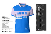 T-Shirt Jersey Short Mockup, a Shirt Mockup by Nanggroe Scripting (Thumbnail 6 of 9)