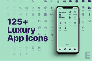 iOS 14 Luxury iPhone App Icons • E