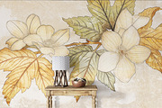 Plants and Flowers Art Wallpaper, a Wallpaper Graphic by fei long (Thumbnail 2 of 10)